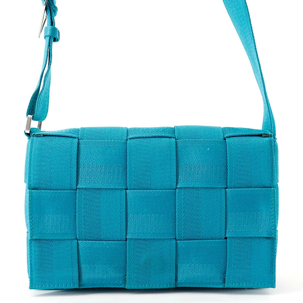 Bottega Veneta Shoulder Bag Cassette Intrecciato Canvas Webbing Tape